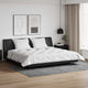 Vidaxl couette d'hiver avec oreiller 3 pcs microfibre blanche