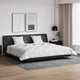 Vidaxl couette d'hiver avec oreiller 3 pcs microfibre blanche