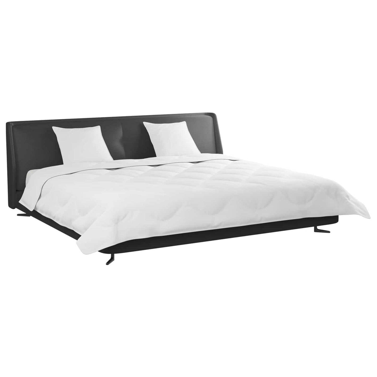 Vidaxl couette d'hiver avec oreiller 3 pcs microfibre blanche