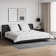 Vidaxl couette d'hiver avec oreiller 3 pcs microfibre blanche