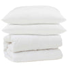 Vidaxl parure de couette avec oreiller 3 pcs blanc microfibre et duvet plume