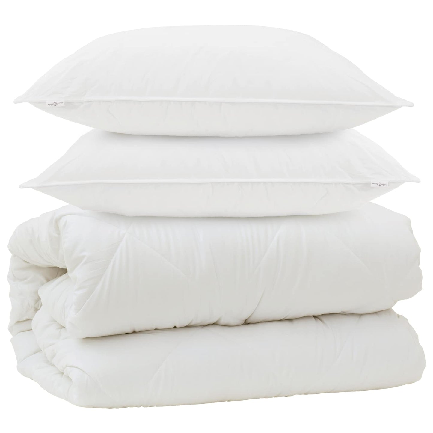 Vidaxx couette avec oreillers avec oreiller 3 pcs microfibre blanche
