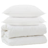 Vidaxx couette avec oreillers avec oreiller 3 pcs microfibre blanche
