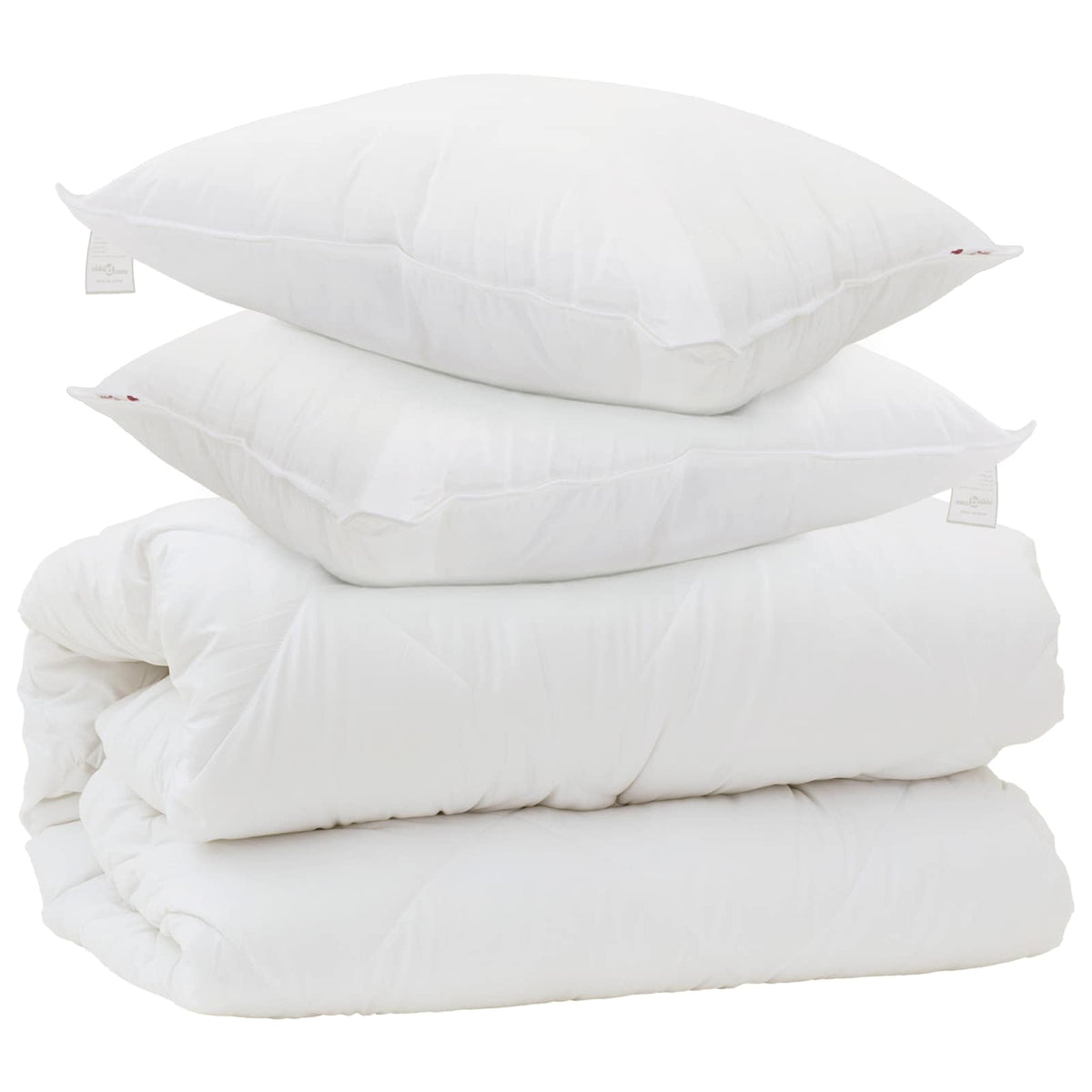 Vidaxx couette avec oreillers avec oreiller 3 pcs microfibre blanche
