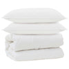 Vidaxx couette avec oreillers avec oreiller 3 pcs microfibre blanche