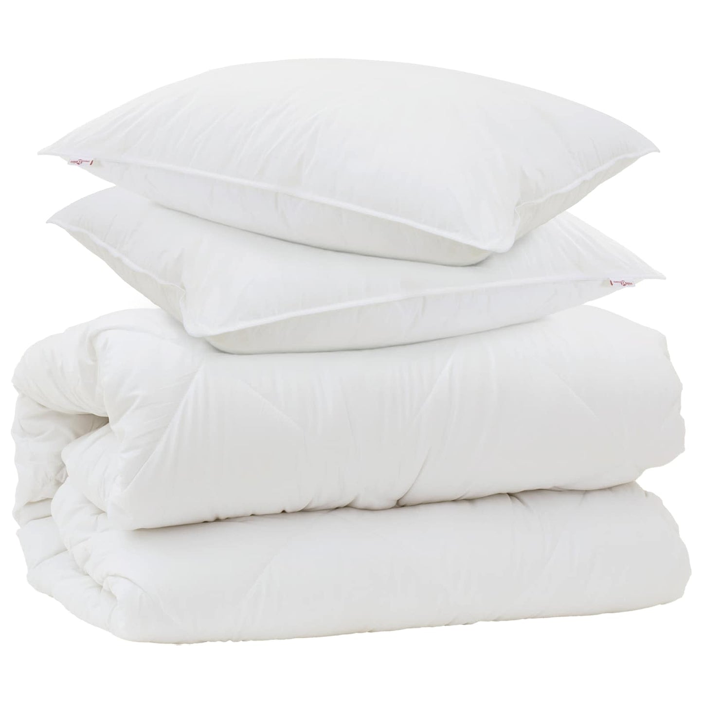 Vidaxx couette avec oreillers avec oreiller 3 pcs microfibre blanche
