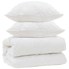 Vidaxx couette avec oreillers avec oreiller 3 pcs microfibre blanche