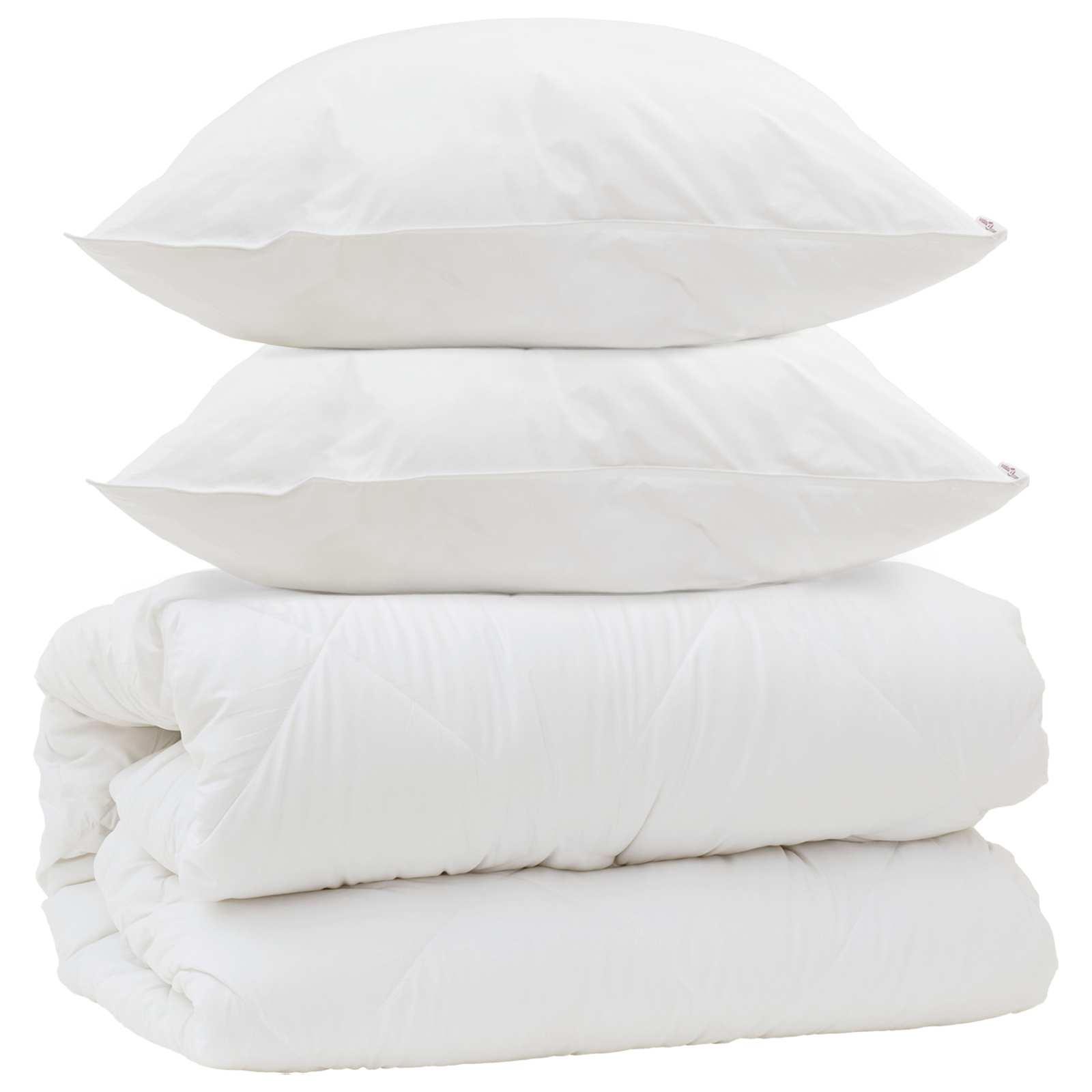 Vidaxx couette avec oreillers avec oreiller 3 pcs microfibre blanche