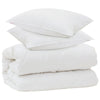 Vidaxx couette avec oreillers avec oreiller 3 pcs microfibre blanche