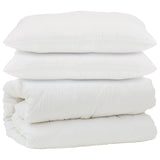 Vidaxl couette avec oreiller 3 pcs microfibre blanche - afbeelding 2