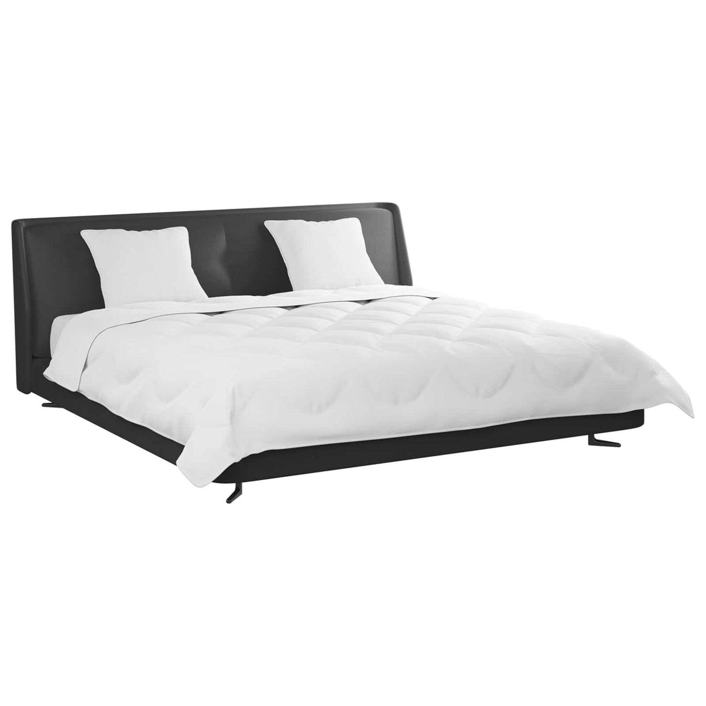 Vidaxl couette avec oreiller 3 pcs microfibre blanche