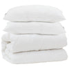 Vidaxl couette avec oreiller 3 pcs microfibre blanche
