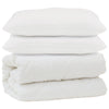 Vidaxl couette avec oreiller 3 pcs microfibre blanche