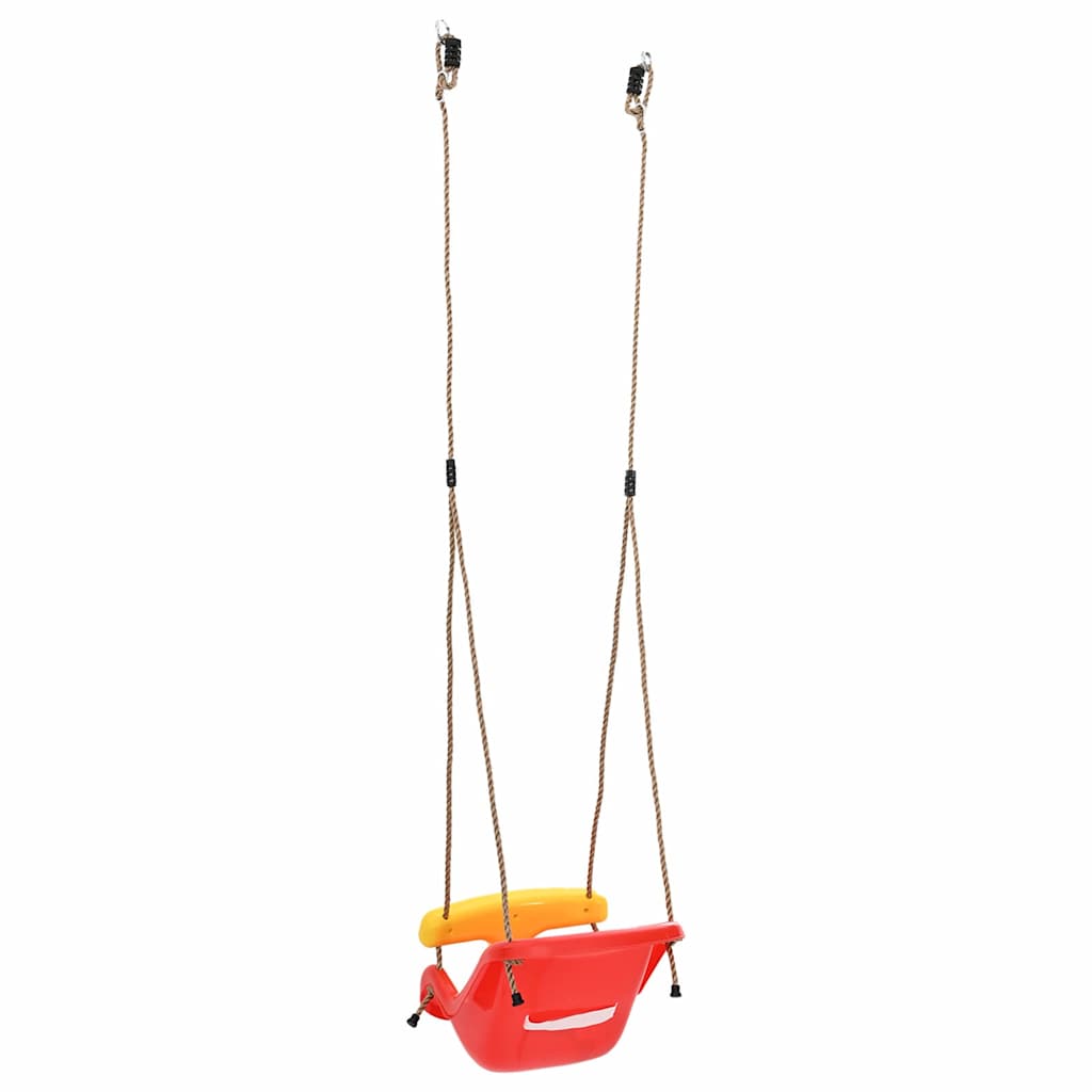 Vidaxl balançoire bébé rouge 36 x 43 x 42 cm en plastique