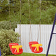Vidaxl balançoire bébé 2 pcs rouge 36 x 43 x 42 cm plastique