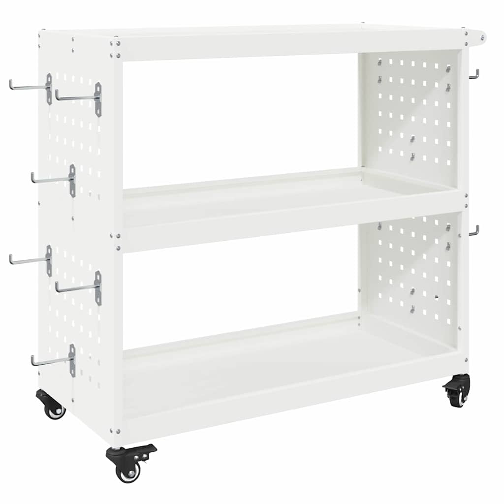 Vidaxx chariot à outils blanc 75 x 35 x 73 cm acier laminé à froid