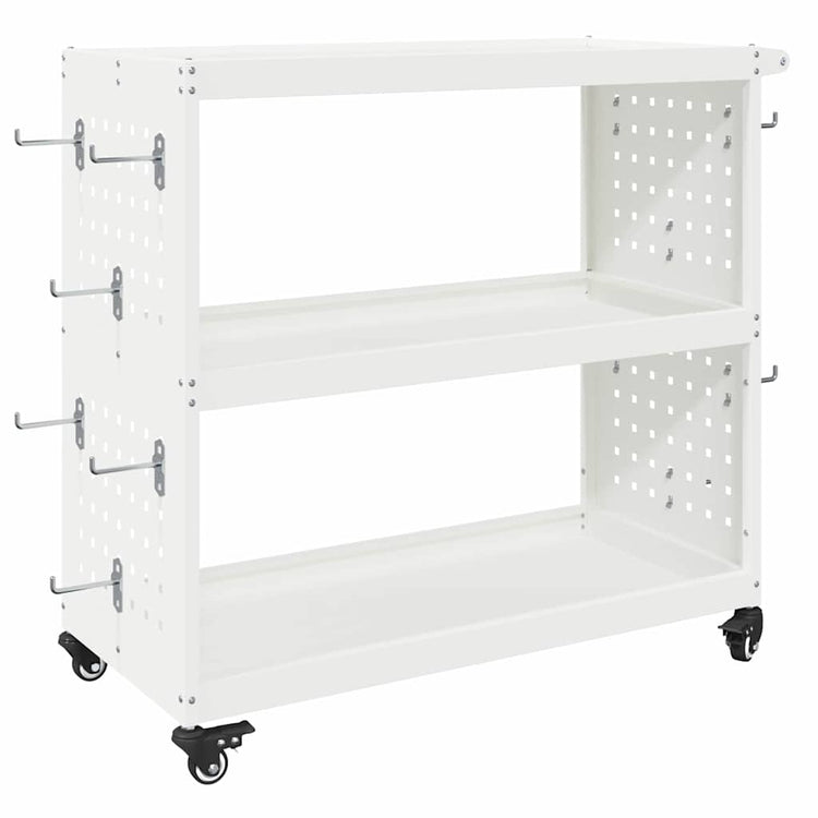 Vidaxx chariot à outils blanc 75 x 35 x 73 cm acier laminé à froid