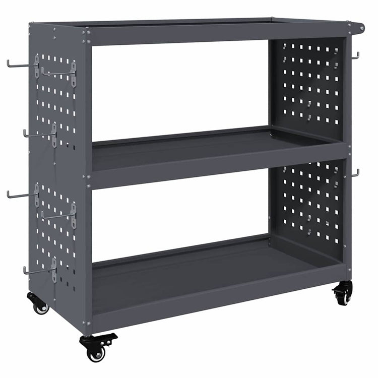 Vidaxx chariot à outils anthracite 75 x 35 x 73 cm acier laminé à froid