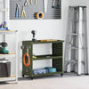 Vidaxx chariot à outils vert olive 75 x 35 x 73 cm acier laminé à froid