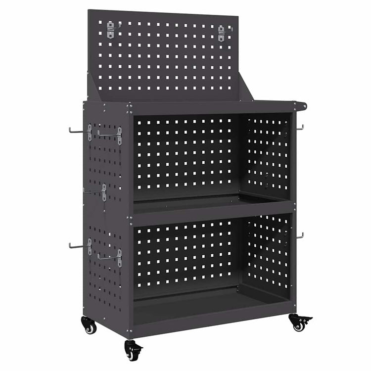 Vidaxx chariot à outils noir 65 x 35 x 111 cm acier laminé à froid
