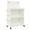Vidaxx chariot à outils blanc 65 x 35 x 111 cm acier laminé à froid