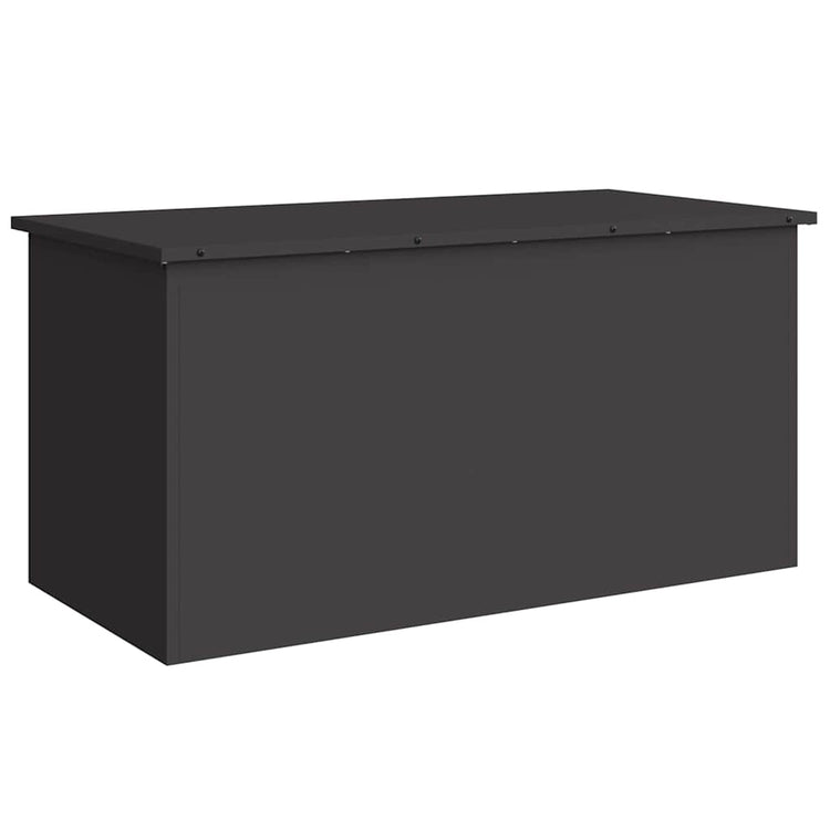 Vidaxx boîte de rangement extérieure noir 100 x 50,5 x 50 cm acier