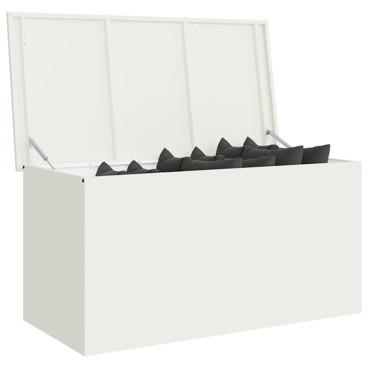 Vidaxx boîte de rangement extérieure blanc 100 x 50,5 x 50 cm acier