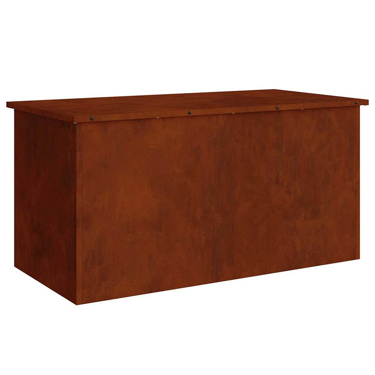 Vidaxx boîte de rangement extérieure rouillé 100 x 50,5 x 50 cm acier