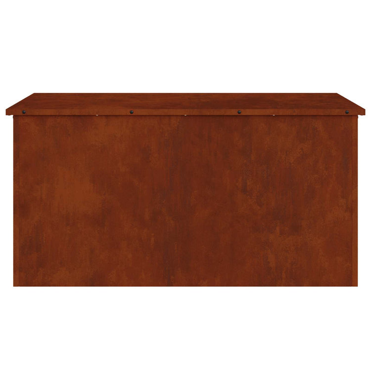 Vidaxx boîte de rangement extérieure rouillé 100 x 50,5 x 50 cm acier