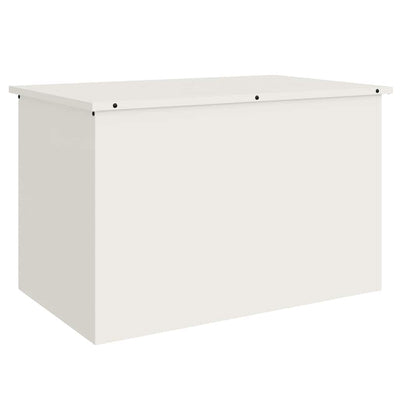 Vidaxx boîte de rangement extérieure blanc 80 x 50,5 x 50 cm en acier