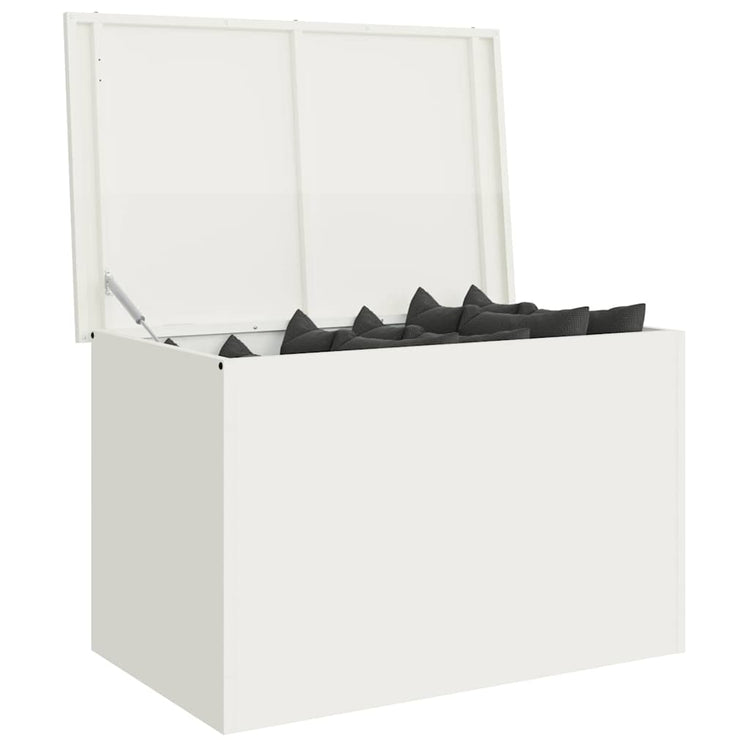 Vidaxx boîte de rangement extérieure blanc 80 x 50,5 x 50 cm en acier