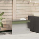 Vidaxx boîte de rangement extérieure argent 80 x 50,5 x 50 cm acier