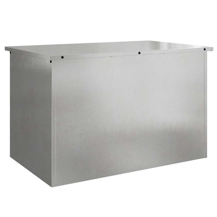 Vidaxx boîte de rangement extérieure argent 80 x 50,5 x 50 cm acier
