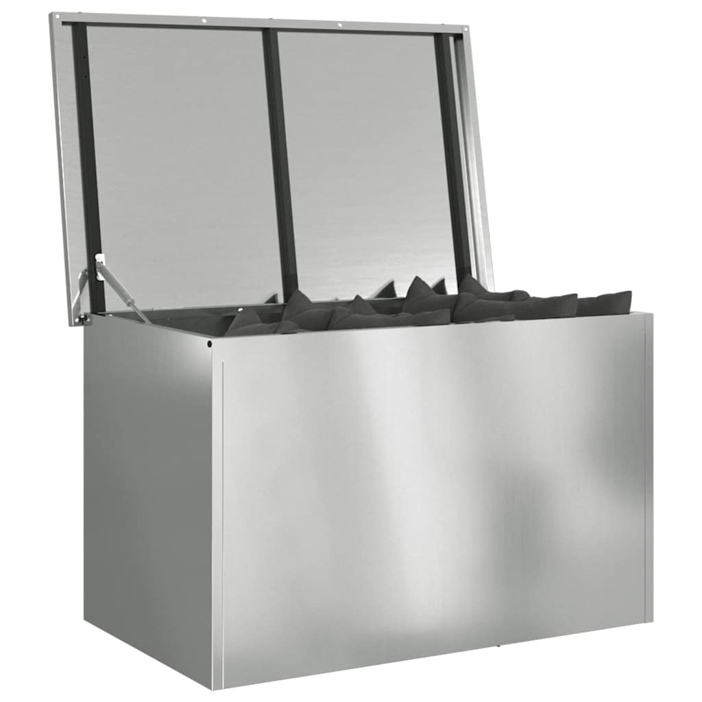 Vidaxx boîte de rangement extérieure argent 80 x 50,5 x 50 cm acier