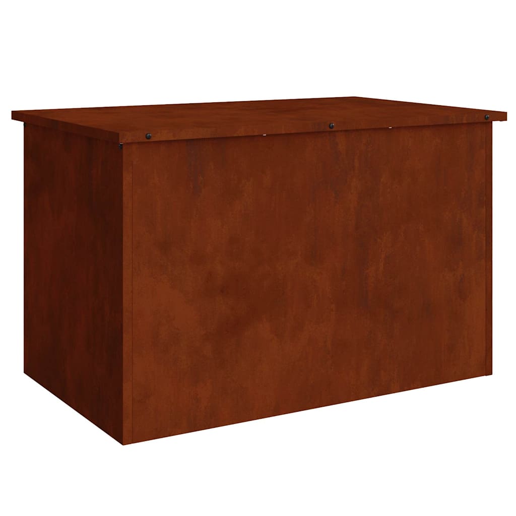 Vidaxx boîte de rangement extérieure rouillé 80 x 50,5 x 50 cm acier