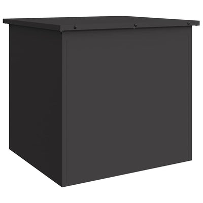 Vidaxx boîte de rangement extérieure noir 55 x 50,5 x 50 cm acier