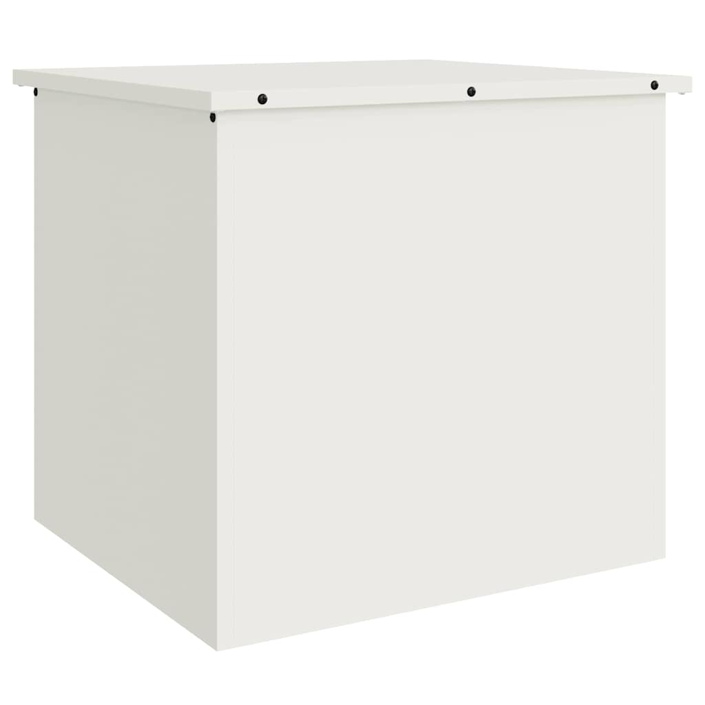 Vidaxx boîte de rangement extérieure blanc 55 x 50,5 x 50 cm acier