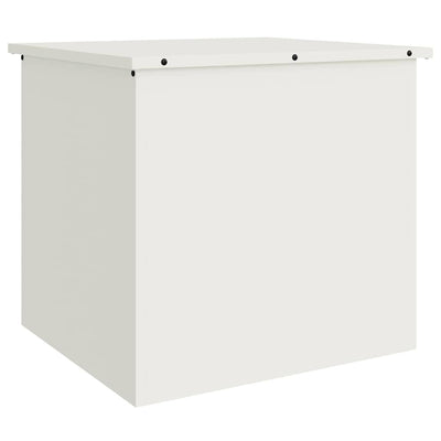 Vidaxx boîte de rangement extérieure blanc 55 x 50,5 x 50 cm acier