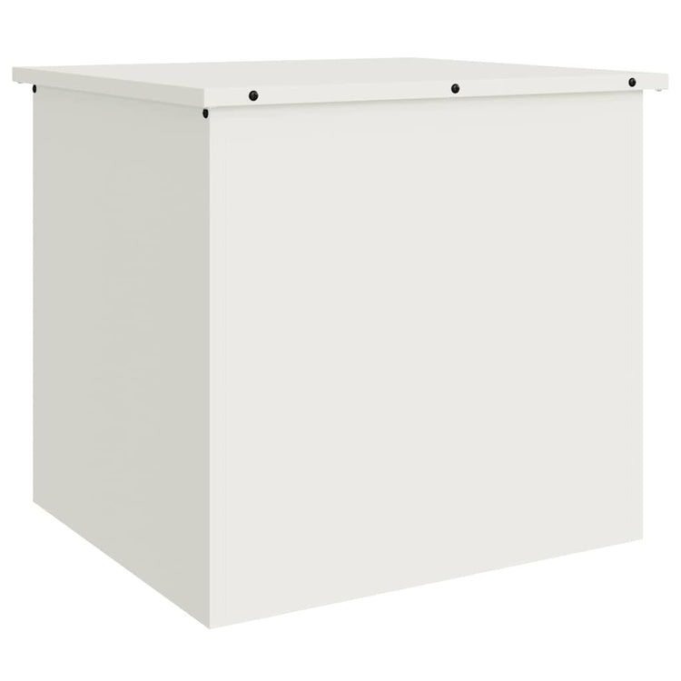 Vidaxx boîte de rangement extérieure blanc 55 x 50,5 x 50 cm acier