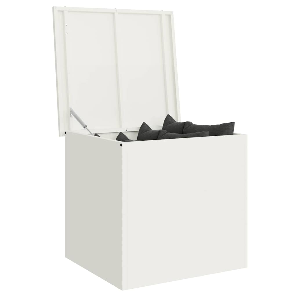 Vidaxx boîte de rangement extérieure blanc 55 x 50,5 x 50 cm acier