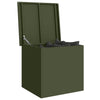Vidaxx boîte de rangement extérieure vert olive 55 x 50,5 x 50 cm acier