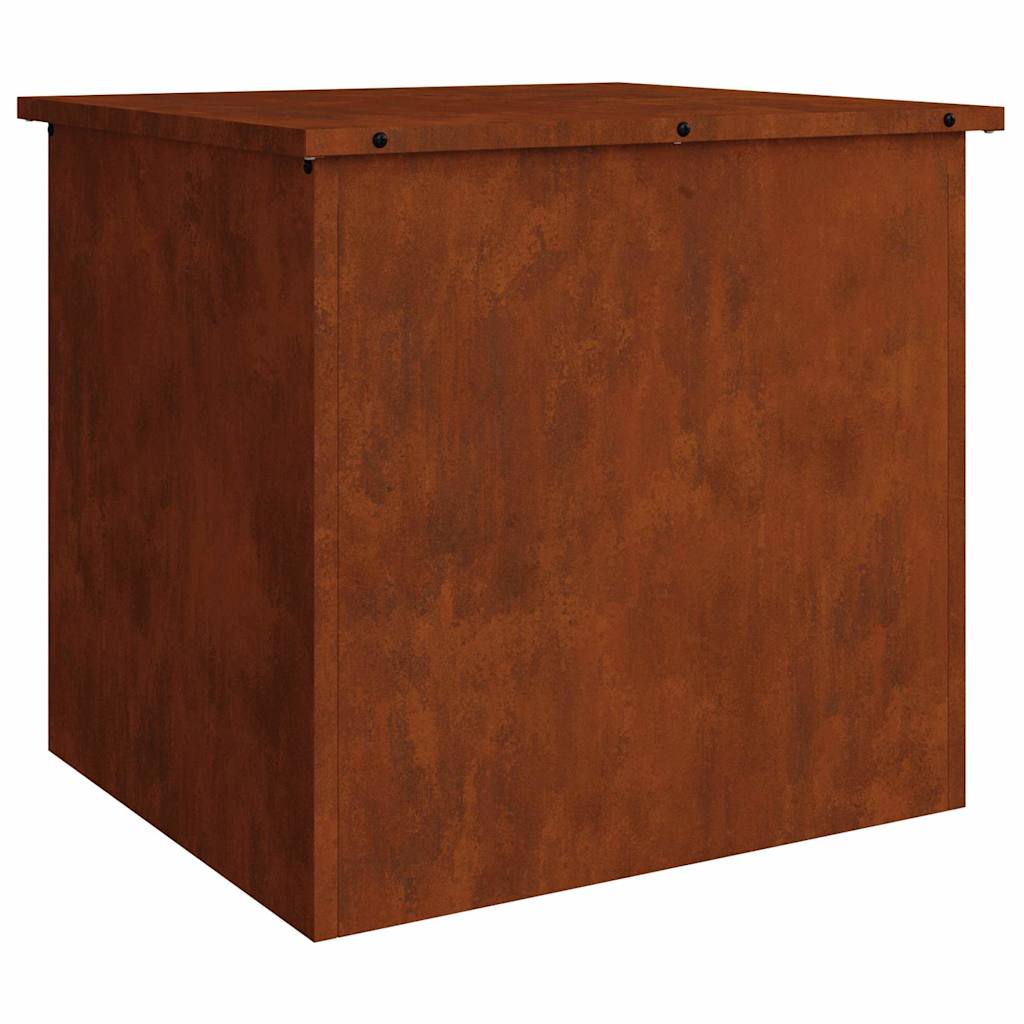 Vidaxx boîte de rangement extérieure rouillé 55 x 50,5 x 50 cm acier