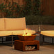 Vidaxl brasero rouillé 50 x 50 x 40 cm acier corten