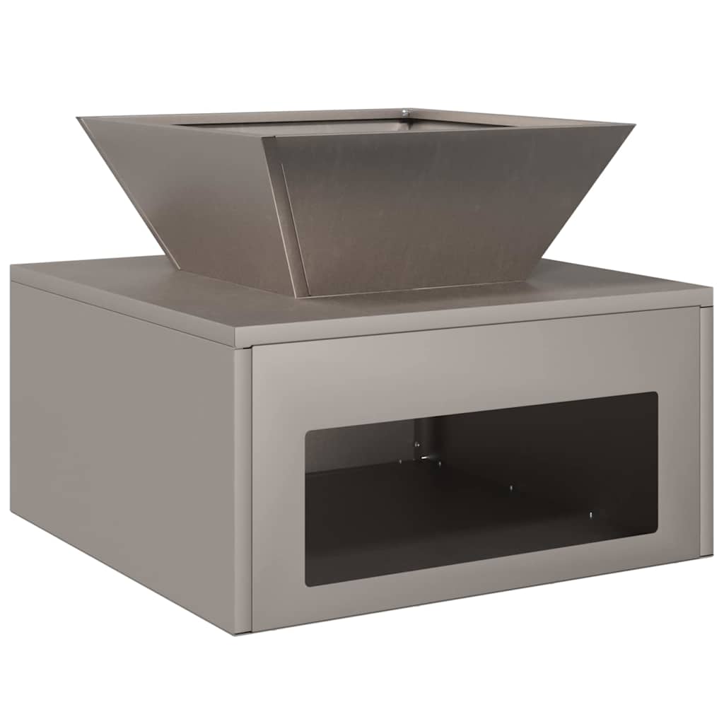 Vidaxl brasero rouillé 50 x 50 x 40 cm acier corten