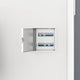 VidaXL panneau d'accès 2 pcs blanc 63 x 33 x 3 cm acier