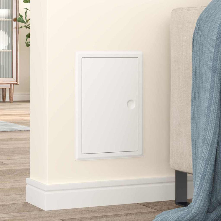 VidaXL panneau d'accès blanc 63 x 33 x 3 cm acier