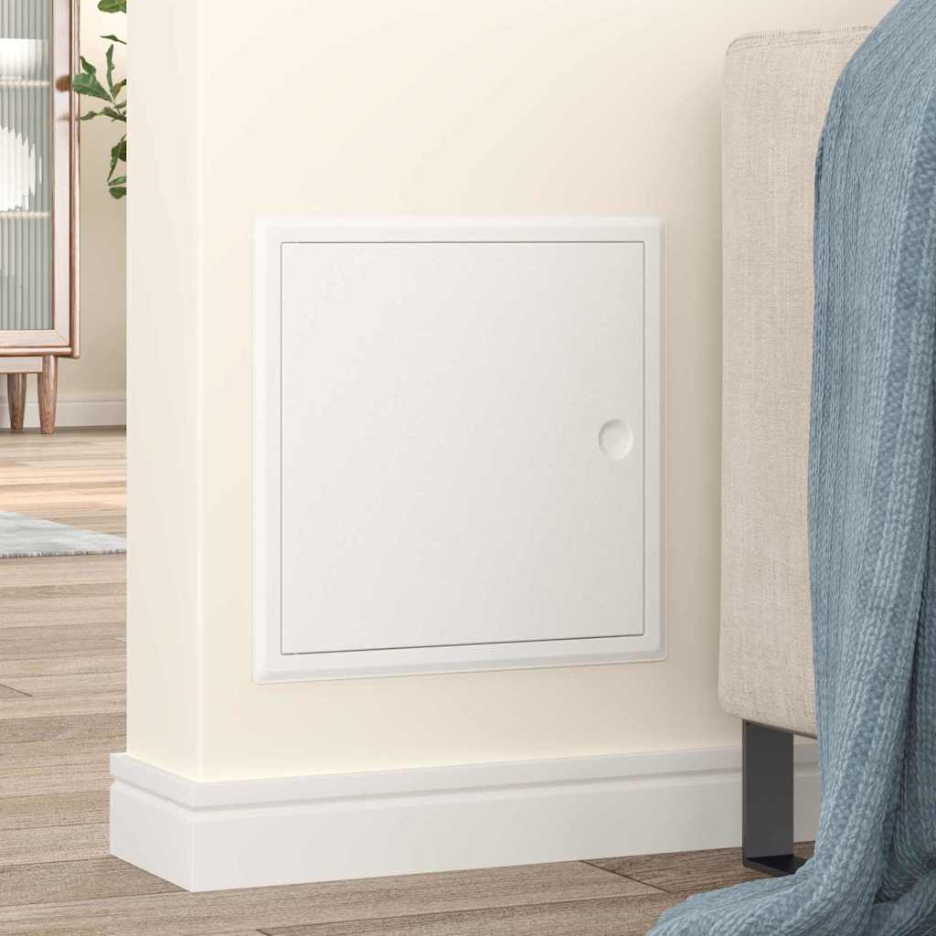 VidaXL panneau d'accès blanc 63 x 33 x 3 cm acier
