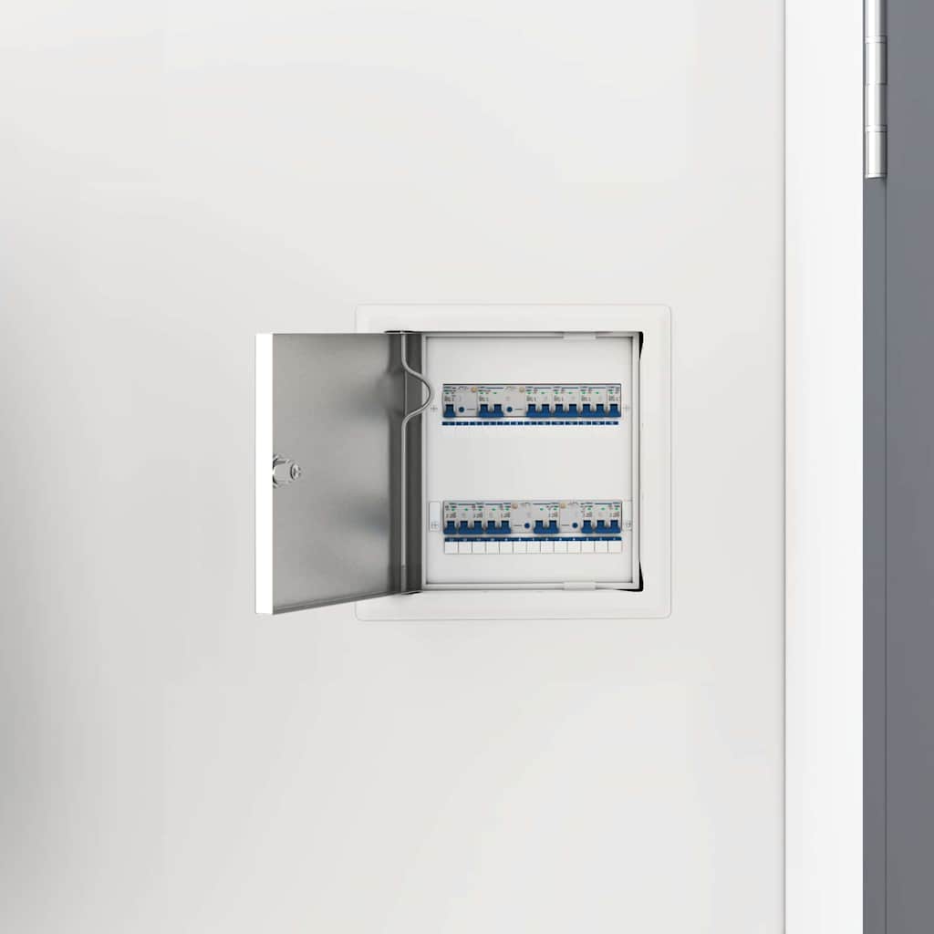 VidaXL panneau d'accès 2 pcs blanc 23 x 23 x 3 cm acier