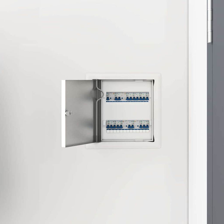 VidaXL panneau d'accès 2 pcs blanc 23 x 23 x 3 cm acier
