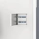 VidaXL panneau d'accès 2 pcs blanc 23 x 23 x 3 cm acier